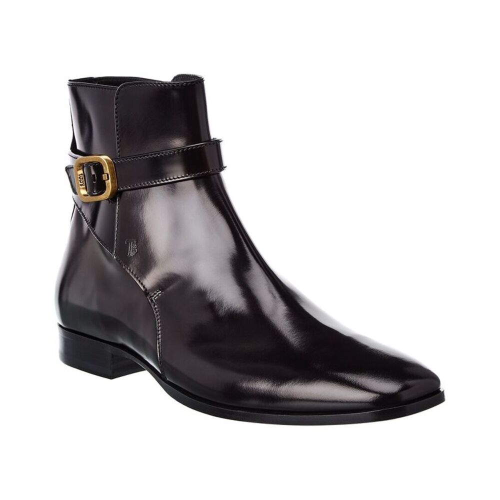 Tods Leather Bootie, Black